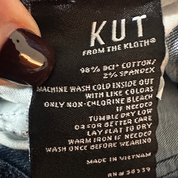 KUT From The Kloth Meghan High Rise Ankle Cigarette Jeans Size 4 - Picture 7 of 7